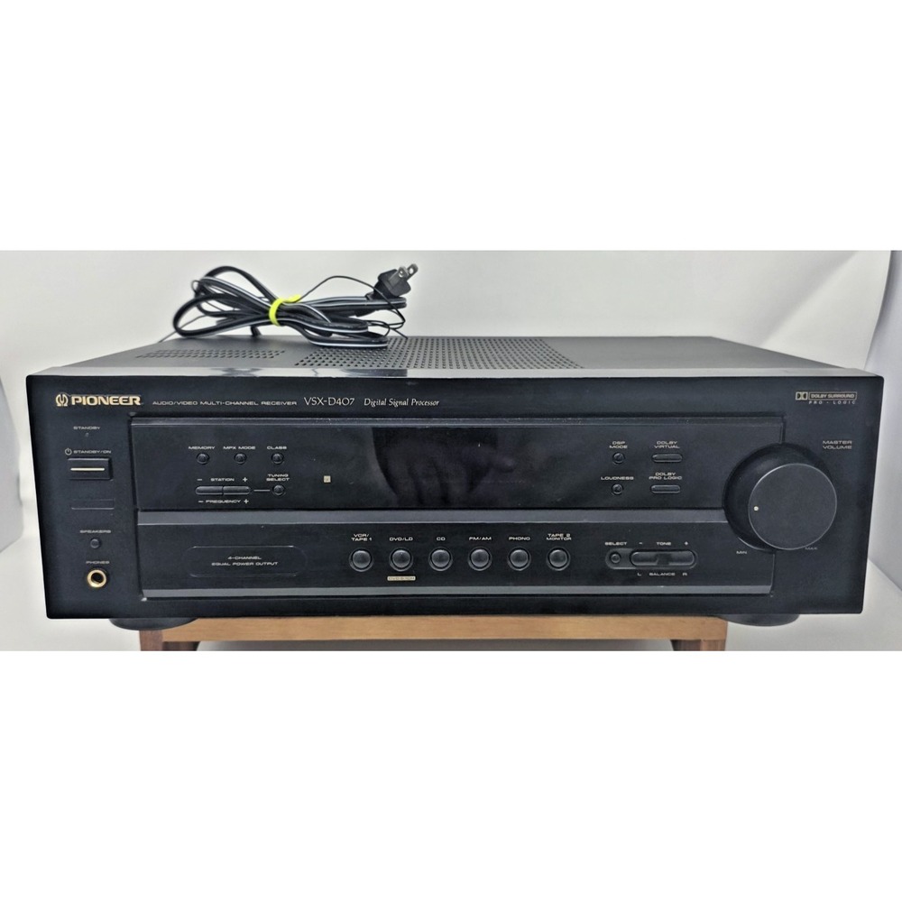 Pioneer VSX-D407 5.1 Channel Dolby Pro Logic Audio Video Receiver Tested